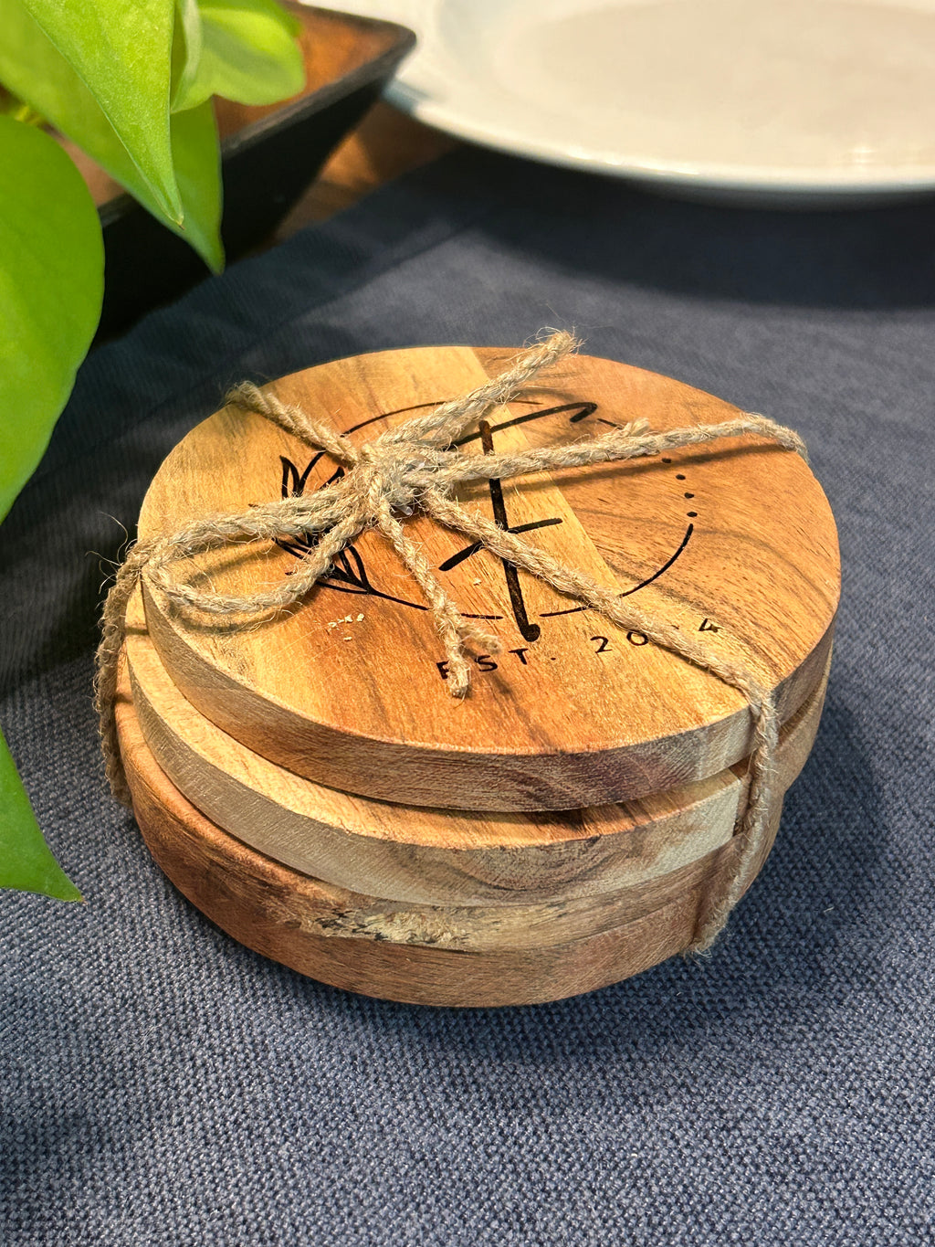 Wooden Coasters Set of 4