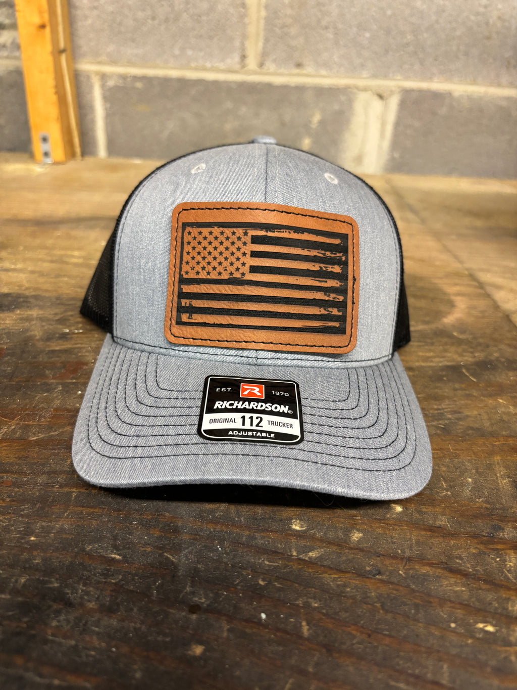 Tattered American Flag Patch Hat