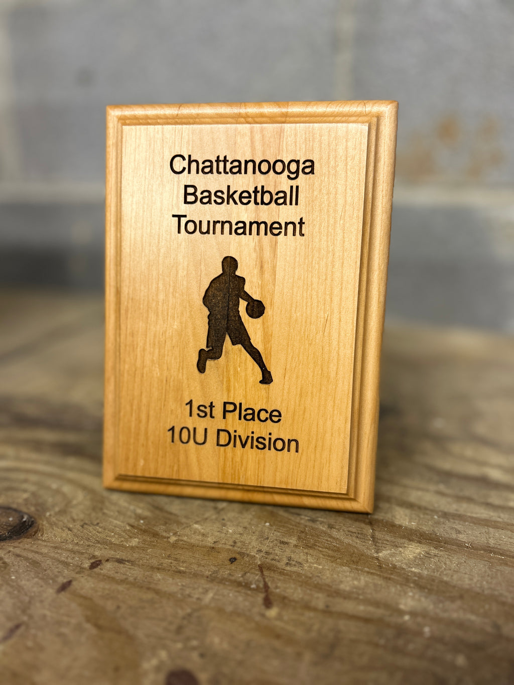 5" x 7" Engraved Alder Plaque